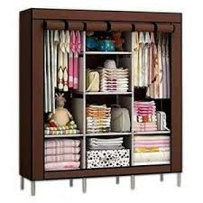 Wooden Framed Closet, Not Assembled -  Maroon