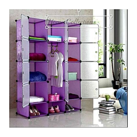 Elegant Plastic Wardrobe - Lavender