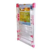 Drying Stand With Weather Frame Cloth Dryer Stand - White Blue,White Pink