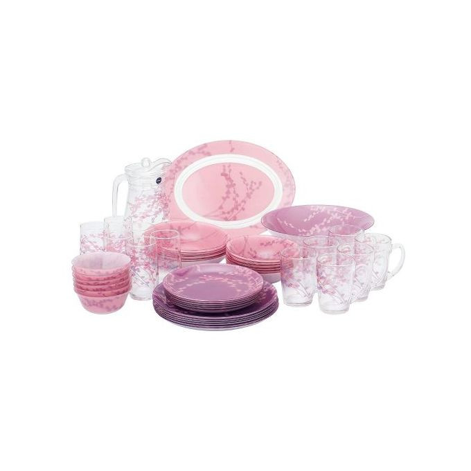 Kashima Plates Dinner Set (46 pcs) - Purple. Luminarc