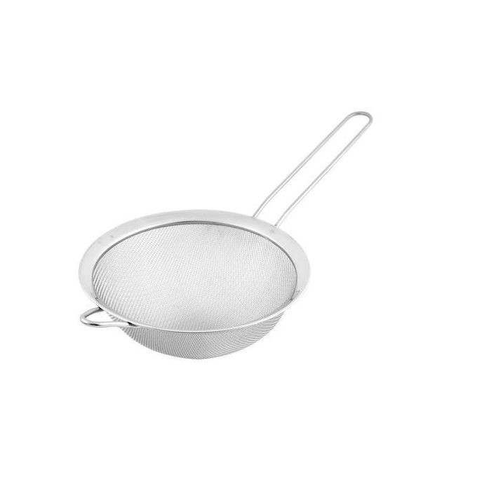 Kitchen Flour Colander Sifter Sieve Oil Mesh Wire Strainer 25cm, Silver