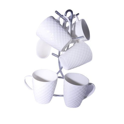6 Pieces Of Mugs/Cups-White