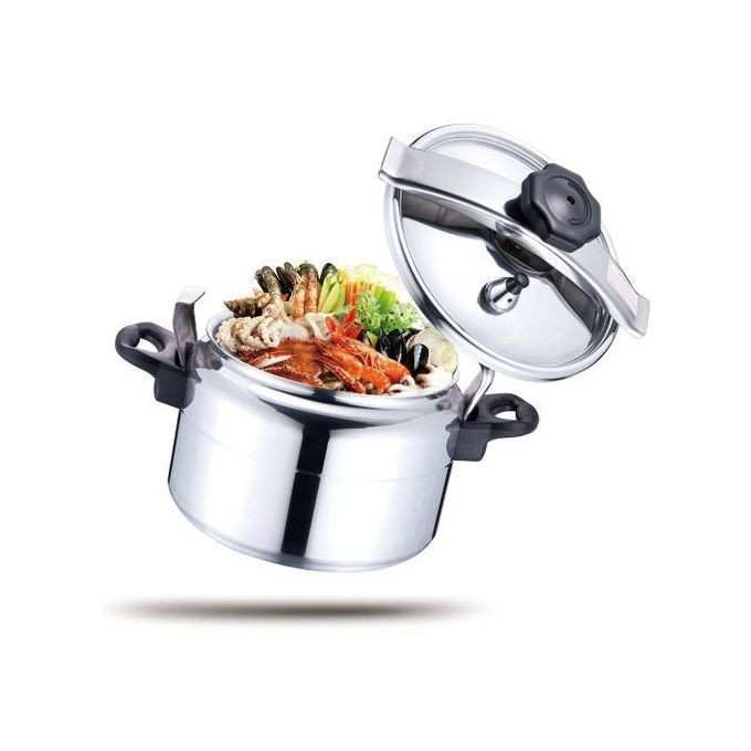 7L HTH Pressure Cooker Saucepan - Silver. HTH