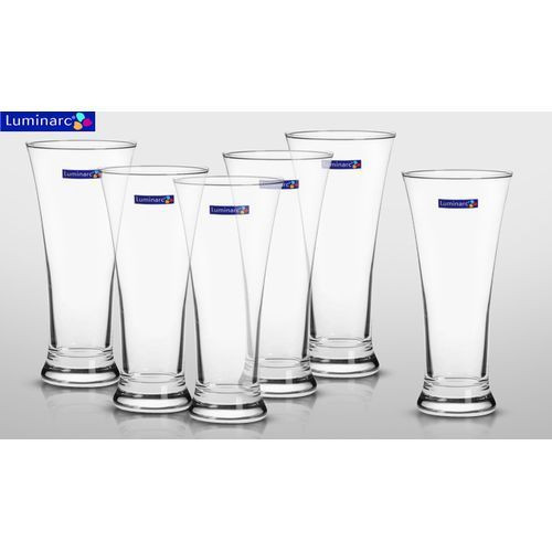 6 Pieces Of Water Juice Glasses Cups Drinkware-Colorless Luminarc
