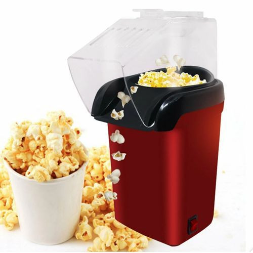 Hot Air Portable Popcorn Maker Popper Machine- Red Sokany