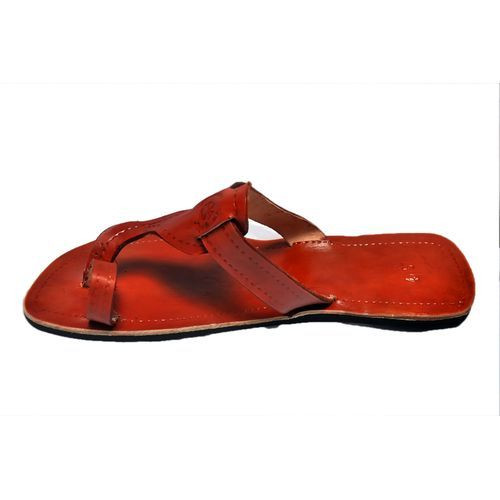 Men's African Round Toe Craft Sandal - Brown