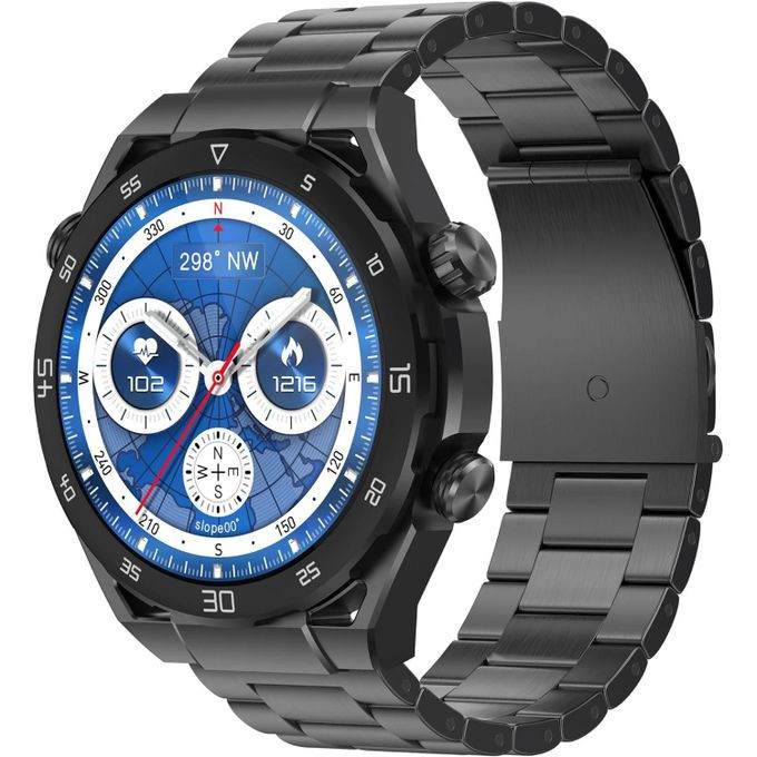 GT8 Amoled Smart Watch, Music Storage upto 1 GB, 1.43 INCHES AMOLED WITH LEATHER Strap + RUBBER Strap, Smart Calling, heart rate, blood oxygen, sport mode, always display on- Multicolor G-Tab