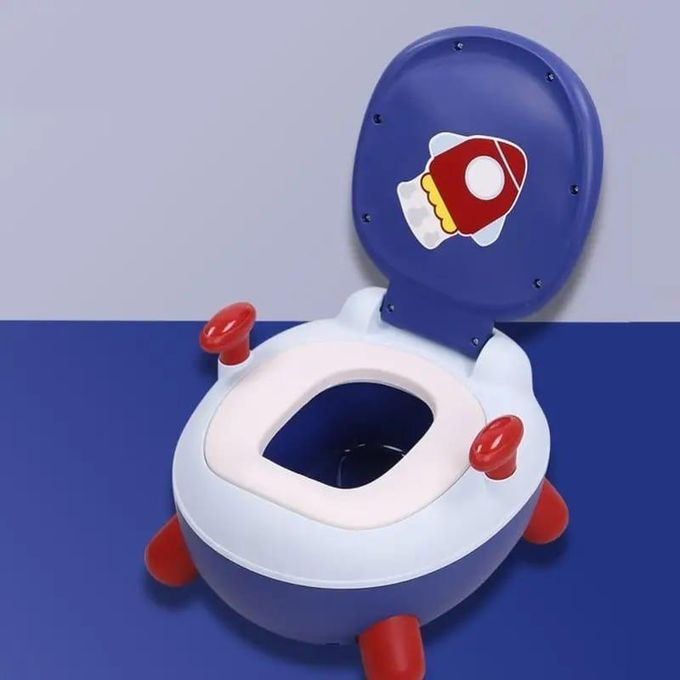 hildren's Potty Children's  Baby Potty Children's Toilet Seat with Handles and Non-Slip Function, Baby Toilet Trainer Ergonomic Potty- Multicolor