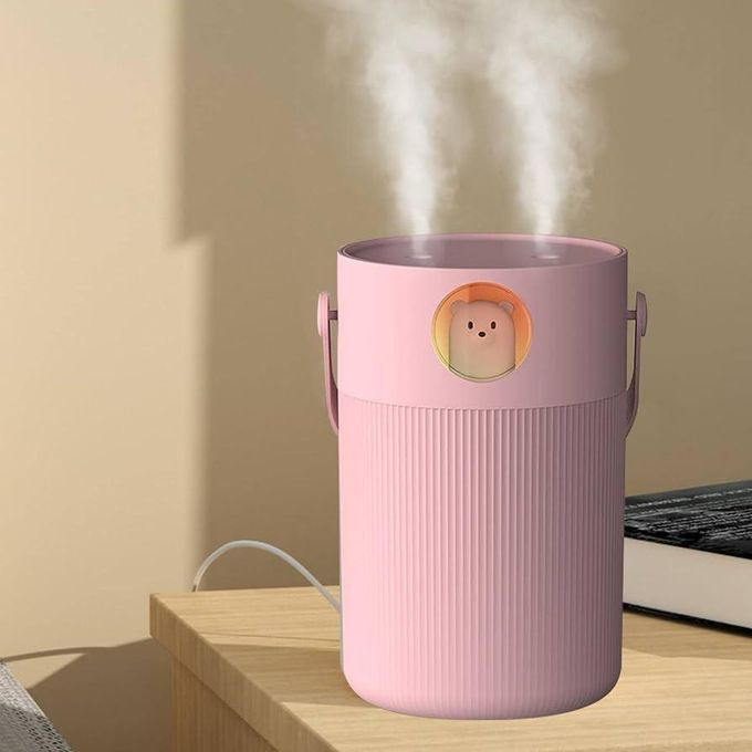 Mini Mute Multifunctional Humidifier Large Capacity Office Suitable For Dual Spray Portable USB Humidifier Household Bedroom- Multicolor