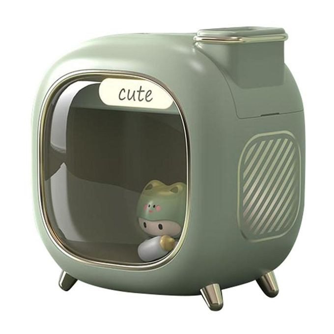 Wireless/USB Cute Double Nozzle Air Humidifier 500ml Home Air Humidifier With Colorful Night Light, Aroma Essential Oil Diffuser