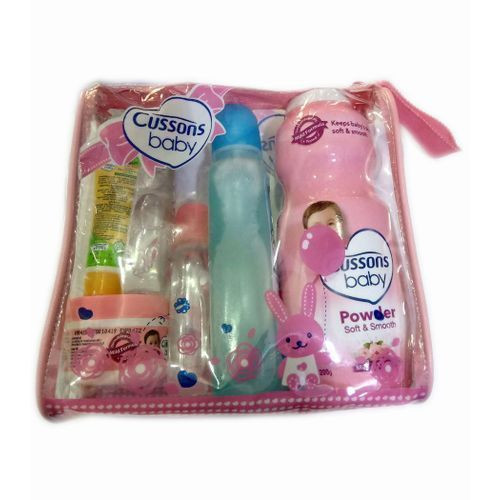 Cussons Baby Gift Set Bag - Pink