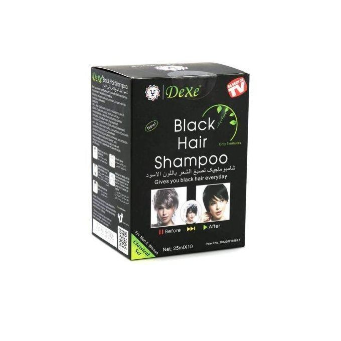 Box of Black Hair Shampoo Set -12ml -10 Packs