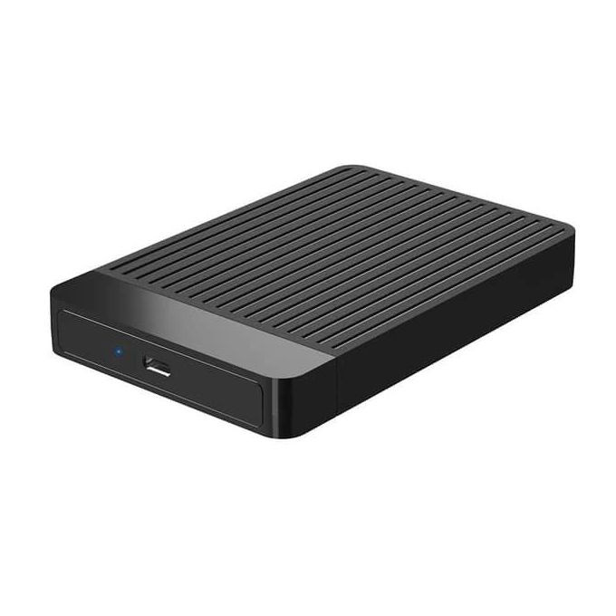 USB 3.2 Gen 1 Type C Ultra Speed Hard Drive Enclosure, Size 2.5 Inch Micro Portable Disk, Easy Convert SSD & HDD From Internal to External 6TB HDD Notebook Adapter -Black Haysenser