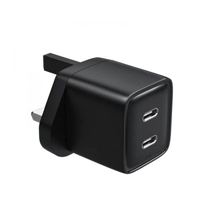 AD-30 Charger Adapter Fast Charging PRO Max Plug Dual Type-C Wall Charger for iPhone- Multicolor