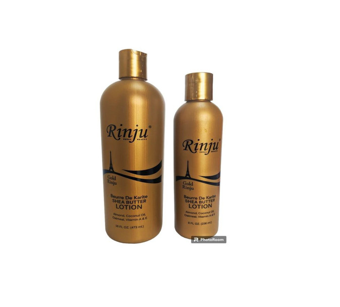 Rinju Gold Total Beauty Beurre De Karite Shea Butter Lotion ,473ml