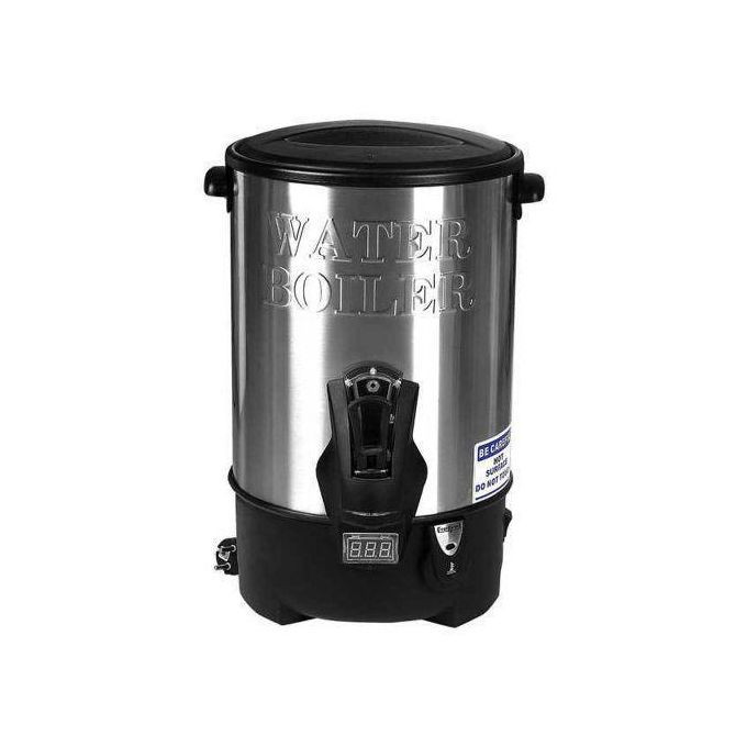16 Litre Commercial Hot Water Boiler Tea Urn Warmer- Black -Silver