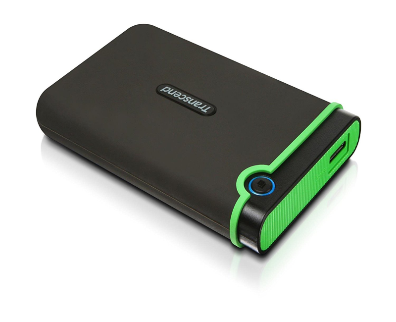 Transcend 1TB Portable USB 3.0 Hard Disk - Black, Green