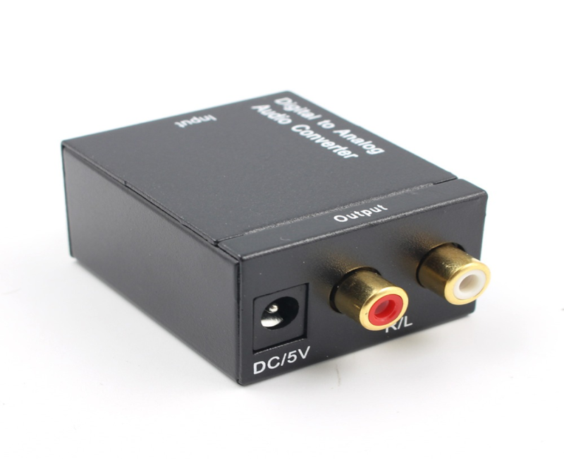 Toslink Analog to Digital Audio Converter Optical Fiber Audio