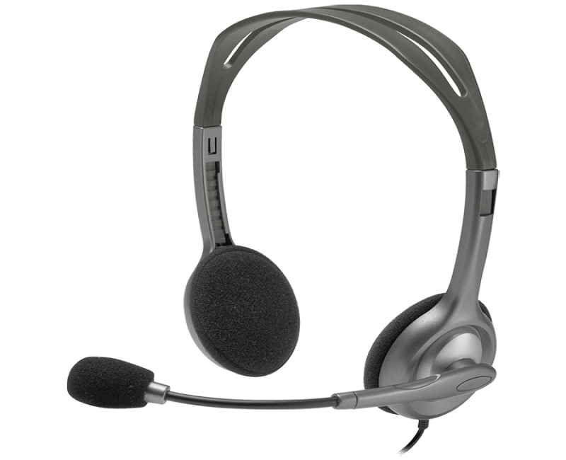 Logitech H111 Stero Headsets-Black