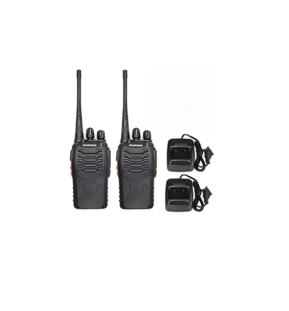 BF-888S Radio Handheld Two Way Radio UHF Portable Walkie Talkies for Adults, Hiking Biking Camping (2 Pack) -Black Baofeng