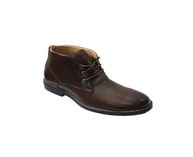 Men's Men's Laced Boots - Coffee Brown
