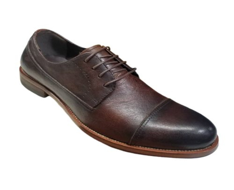 Men's Faux Leather Designer Shoes - Coffee Brown