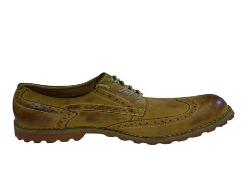 Men's Designer Lace Boots - Brown