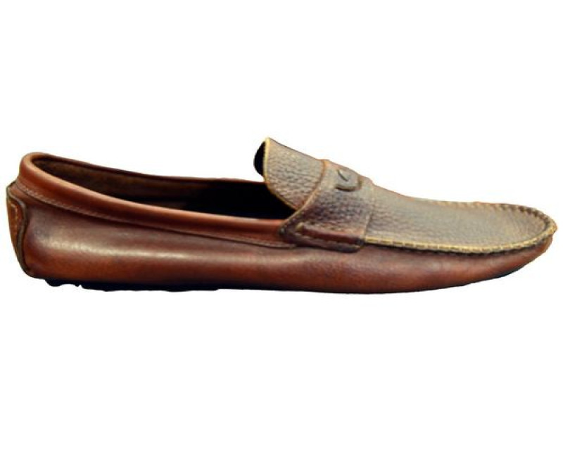 Men's Faux Leather Designer Shoes - Brown