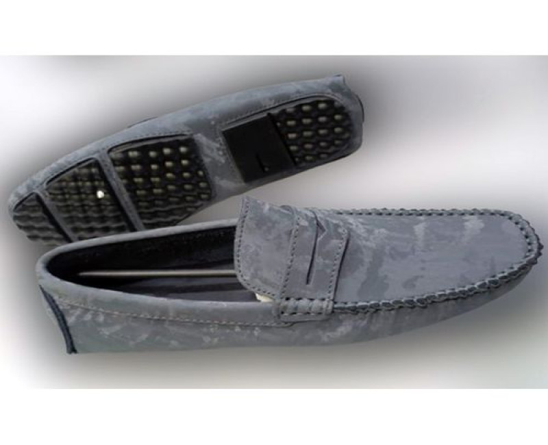 Men's Desiger Slipon Shoes - Grey