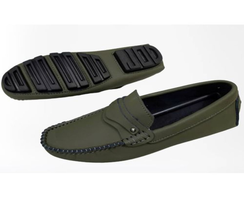 Men's Desiger Slipon Shoes - Green
