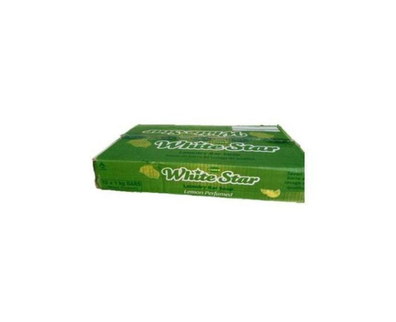 White Star A Box Of White Star Bar Soap 1kg x 10