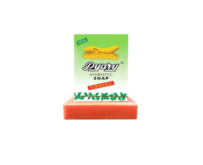 Pyary Ayurvedic Turmeric Natural 100% Vegetable Soap, 75g