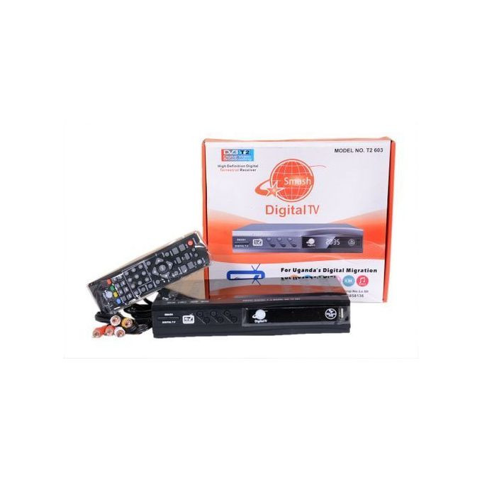Smash DVB/T2 1080 Full HD Free To Air Digital Decorder-Black