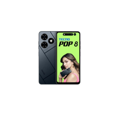 Tecno Pop 8 2024 (BG6m) | 6.52" HD+ Display | 2GB RAM + 64GB ROM | 8MP Rear Camera | MediaTek Helio A22 Chip | 5000mAh Battery | Android 13 – Black/Blue