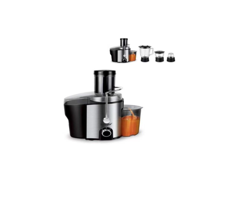 4-in-1 Blender And Juice Extractor Centrifugal Juicer With Grinder And Chopper- Black Sonifer