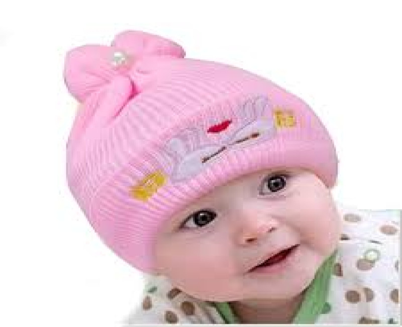 Solid Color Knitted Beanie Cap Warm Woolen