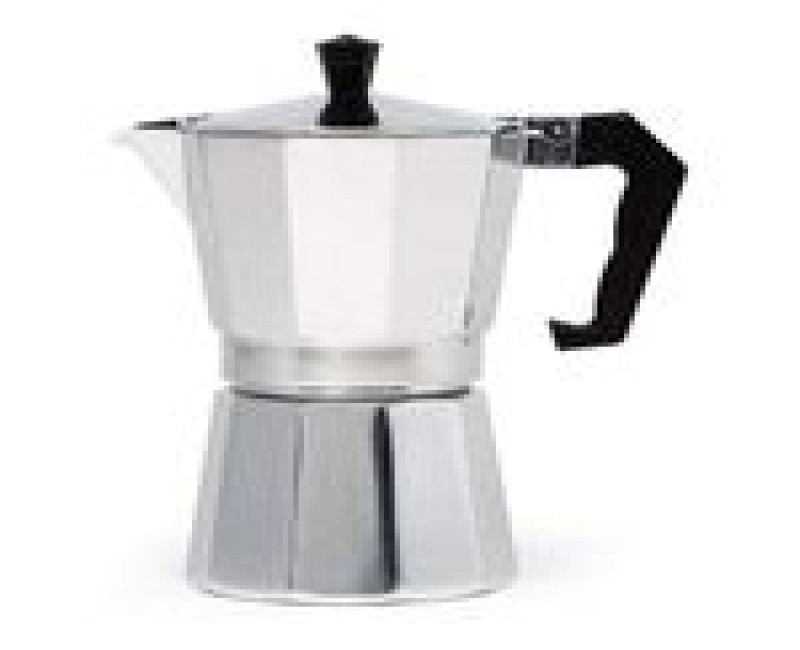 Coffee Maker Moka Pot Top Expresso Latte Stove Percolator 6 Cups 300ML (Silver)