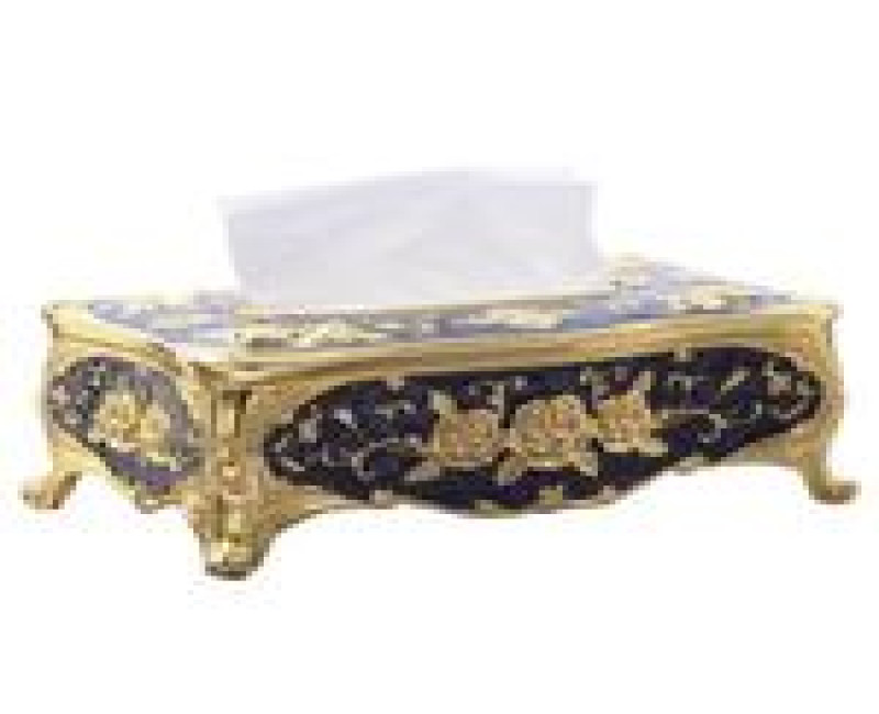 Tissue Box Napkin Holder Paper Case Cover For Table Decor, Blue.