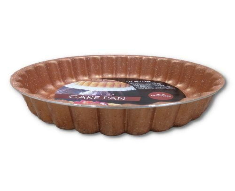 28Cm Decorative Nonstick Angel Baking Food Pie Cake Pan, Copper.