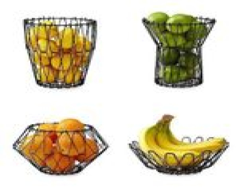 7in1 Adjustable Fruit Basket Bin Storage Organizer- Multicolor