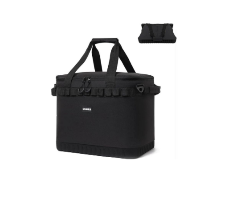 30L Insulated Lunch Bag for Women Men, Reusable Lunch Box for Office Work School Picnic Beach-Leakproof Cooler Tote Bag Freezable Lunch Bag with Adjustable Shoulder Strap for Adult - Multicolor