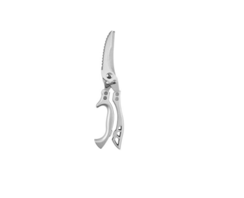 Professional Steel Poultry Kitchen Scissors For Chicken, Fish Meat, BBQ-Silver.