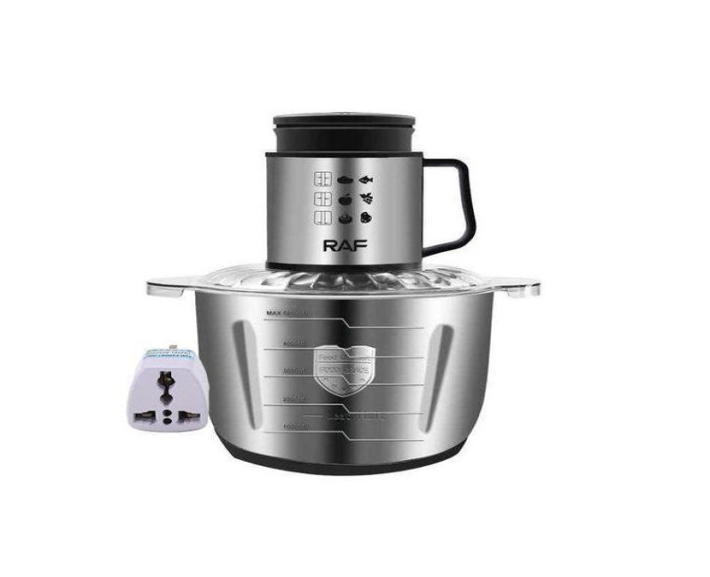 Electric Meat Grinder Food Processor Chopper Stainless Steel Kitchen Machines Vegetable Chopper Slicer Machine Household Grinder RAF