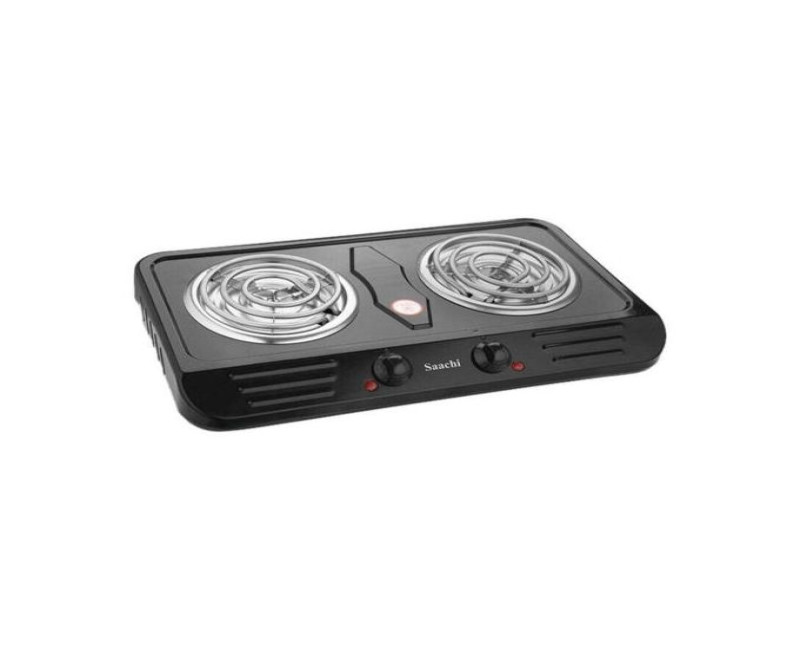 Double Burner Hot plate with Thermostat Control Saachi