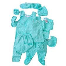 11Pc Baby Boy Newborn Clothing Set - Blue