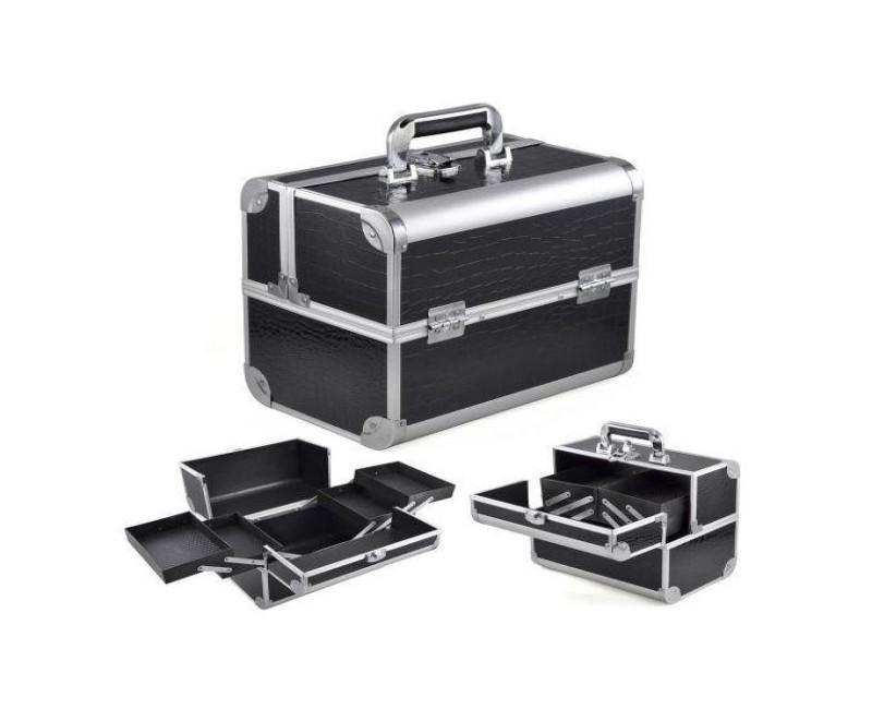 Aluminium Makeup Box - Black