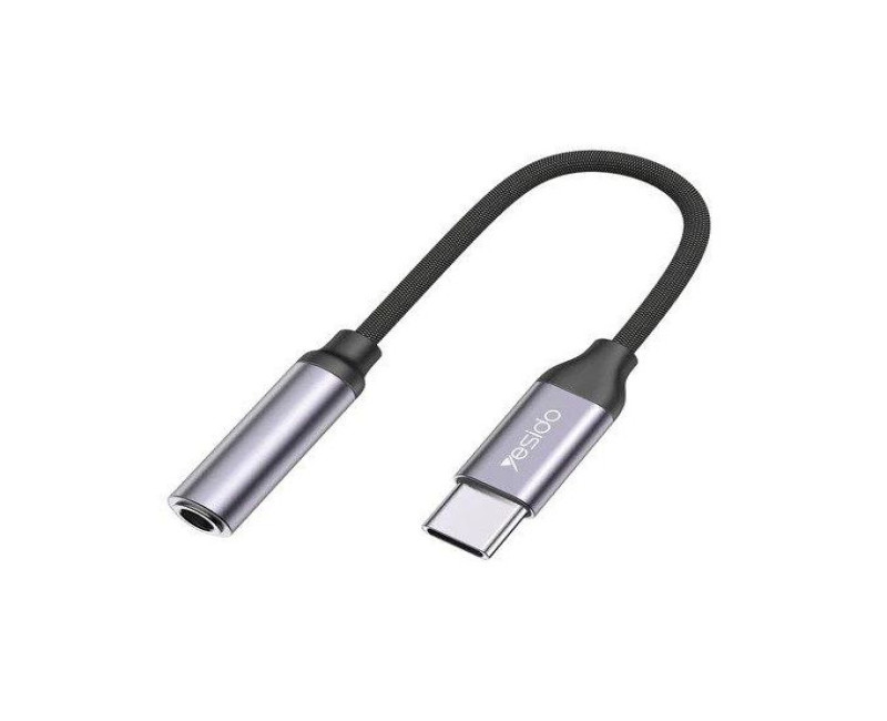 Audio Cable Lightning USB-C To 3.5MM Headphone Adapter 55mm Yesido