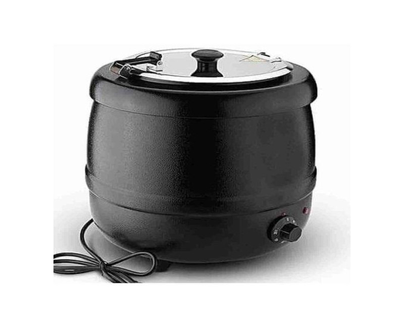 10L Commercial Electric Buffet Soup Warmer Kettle Pot Heater Cooker (Black)