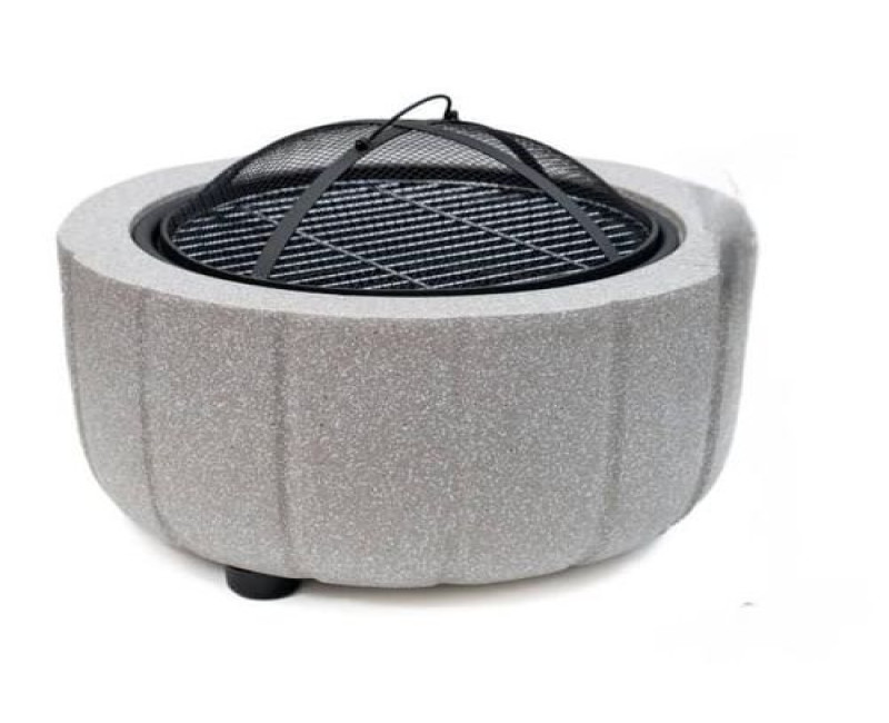 Outdoor Fire Pit Heating Brazier- Large Bonfire Wood Stove Burning Patio & Backyard Firepit for Outside with Spark Screen, Poker, and Round Fireplace Cover For Villa Homestay Heating Stove Grill Fire Rack Courtyard Indoor Easy to Use - Multicolor