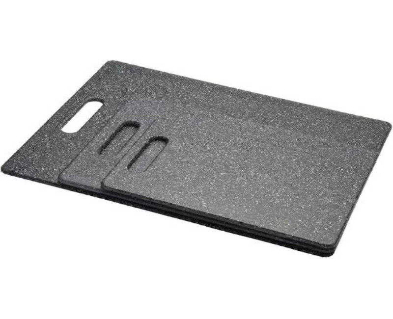 3 PCS Chopping Board Set Nonslip Meat Cutting Block Plastic Chopping Board For Kitchen With Easy Grip Handle Dishwasher Safe Juice Groove Design For Meat Fruit Vegetable Food - Multicolor
